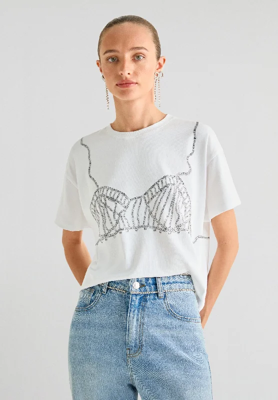 SCALPERS X LOVE STORIES BRA PRINT T-SHIRT