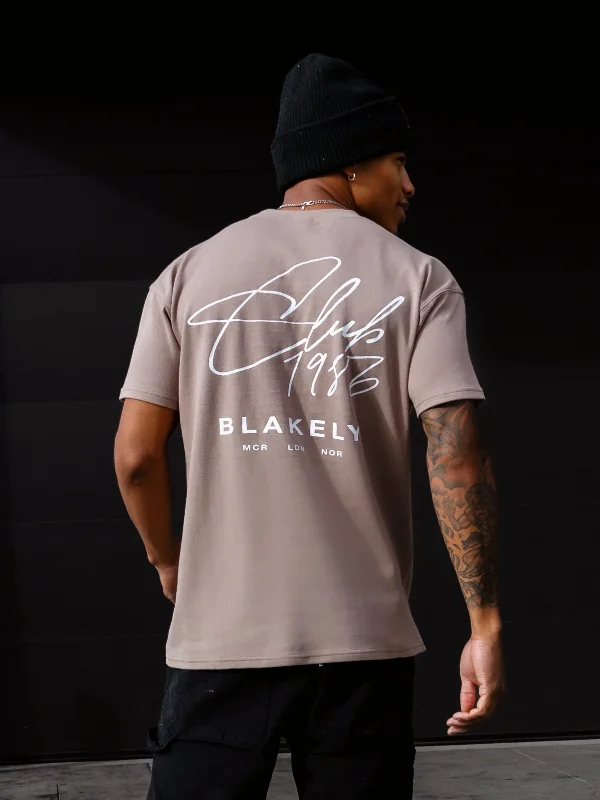 Club Relaxed T-Shirt - Brown