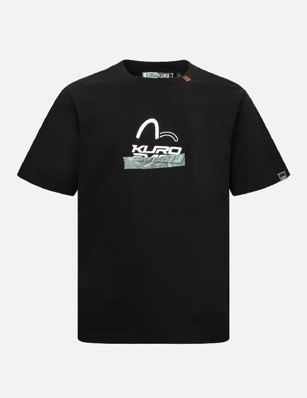 Logo and Tape Print Regular Fit T-shirt