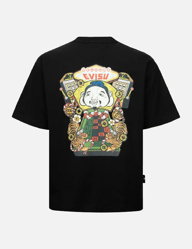 Lucky Slot Machine Print Loose Fit T-shirt