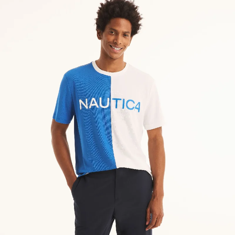 Nautica Mens Navtech Sustainably Crafted Crewneck Logo T-Shirt