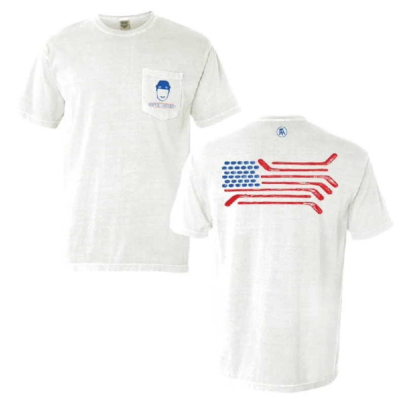 Spittin Chiclets Flag Pocket Tee