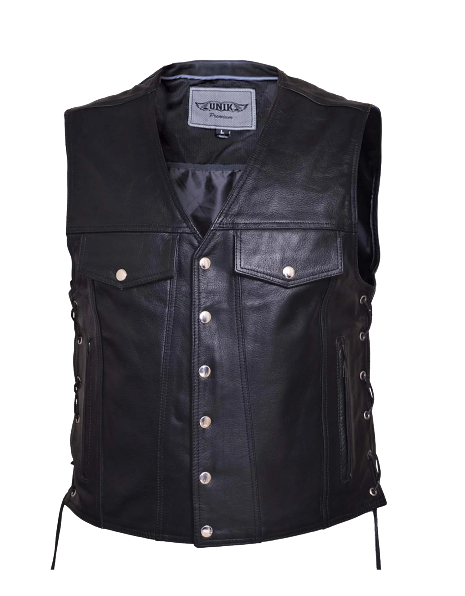 2601- Men's Biker Leather Vest