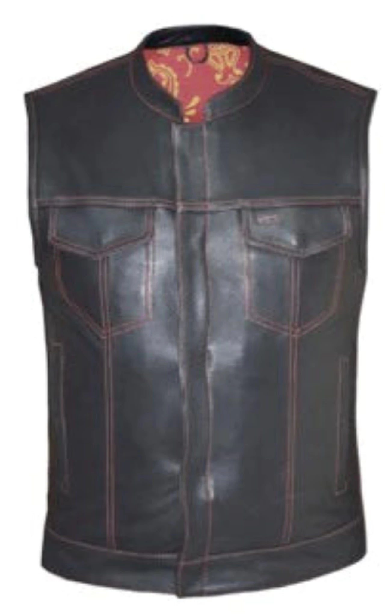 6668.00- Men's Red & Gold Club Vest