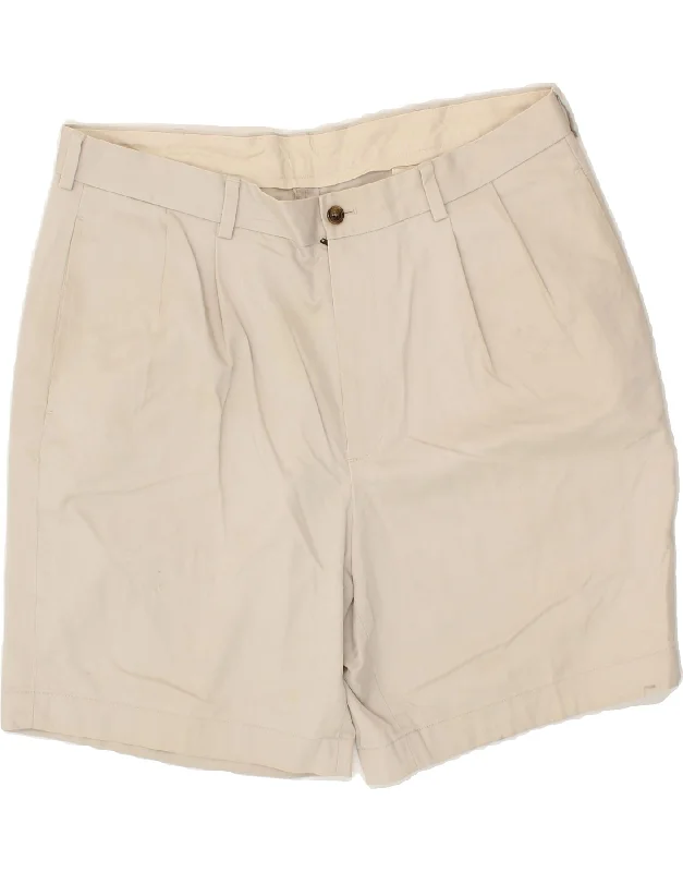 BROOKS BROTHERS Mens Chino Shorts W36 Large Beige Cotton