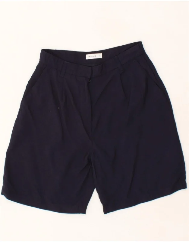 CALLIOPE Mens Chino Shorts Medium W30  Navy Blue Cotton