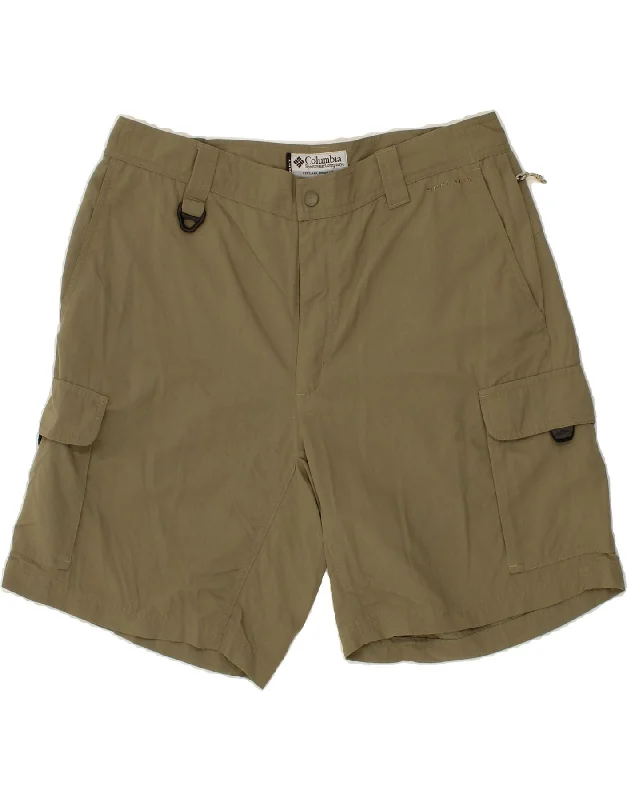 COLUMBIA Mens Cargo Shorts Medium W32 Khaki Nylon