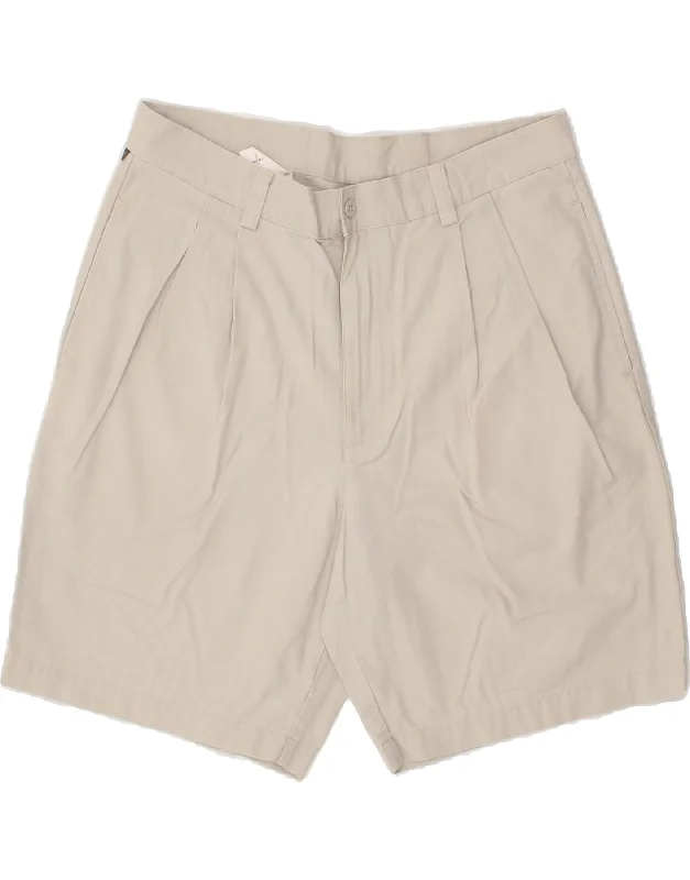 DOCKERS Mens Pegged Chino Shorts W36 Large Grey Cotton