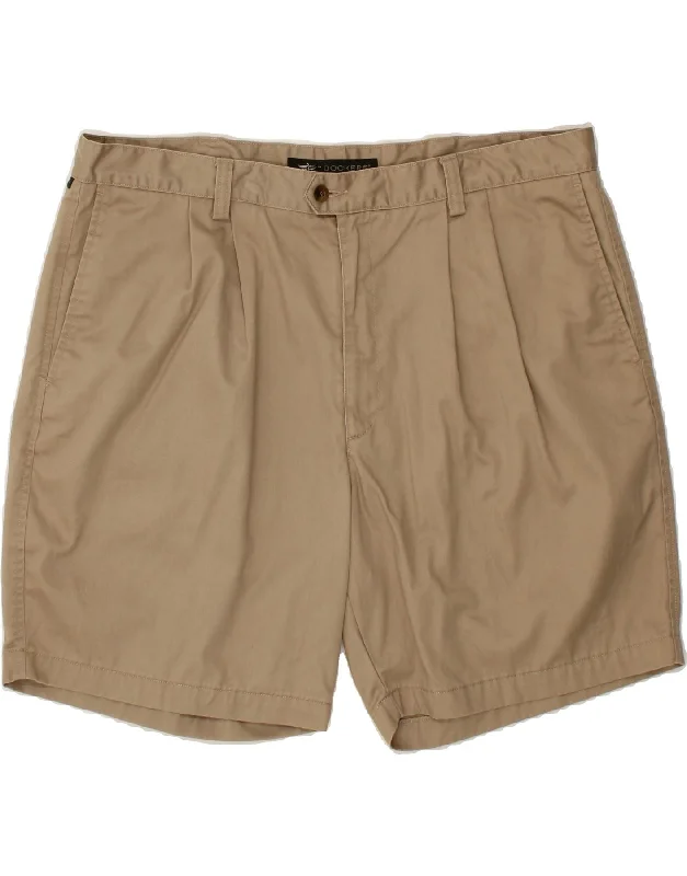 DOCKERS Mens Pegged Chino Shorts W42 2XL Beige Cotton