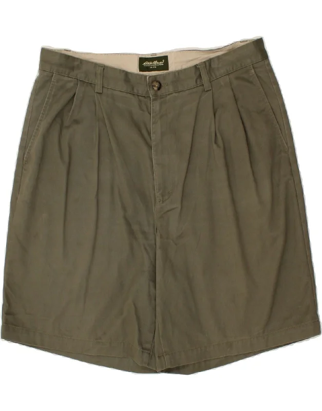 EDDIE BAUER Mens Chino Shorts W36 Large  Khaki Cotton