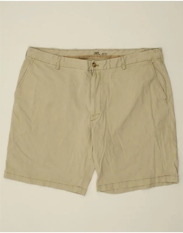 IZOD Mens Chino Shorts W44 2XL Beige Cotton