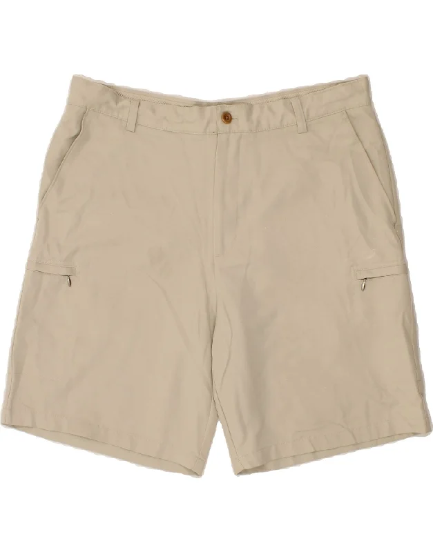 IZOD Mens Golf Cargo Shorts W38 XL Beige Polyester