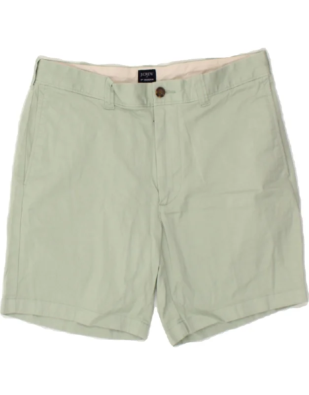 J. CREW Mens Chino Shorts W33 Medium  Green Cotton