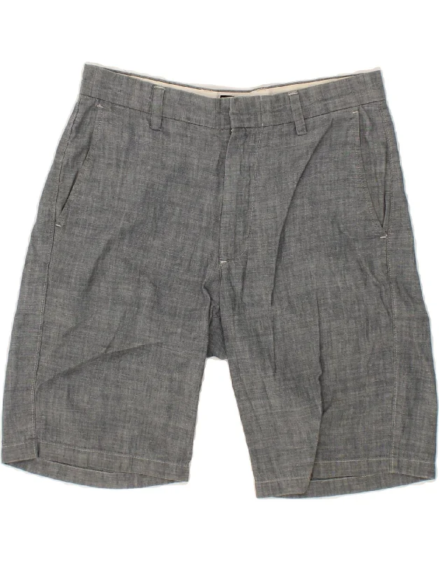 J. CREW Mens Club Chino Shorts W30 Medium Grey Cotton