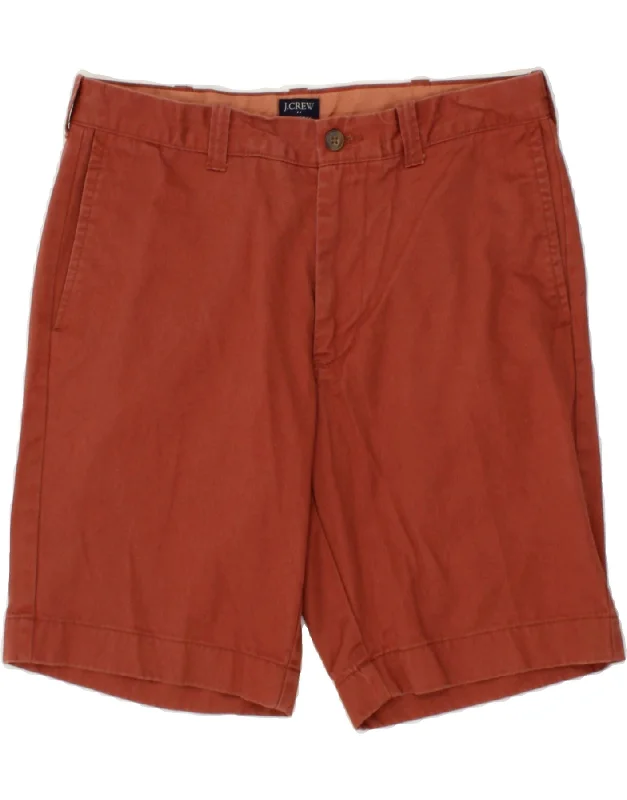 J. CREW Mens Gramercy Chino Shorts W32 Medium Burgundy Cotton