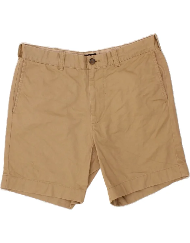 J. CREW Mens Reade Chino Shorts W33 Medium  Brown Cotton