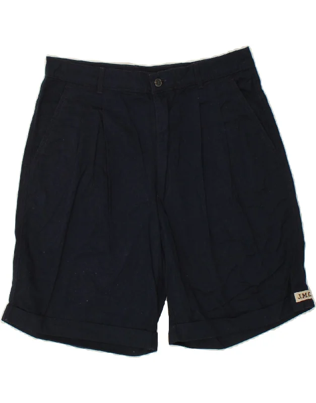 J.M.C Mens Pegged Chino Shorts IT 52 XL W32  Navy Blue Cotton