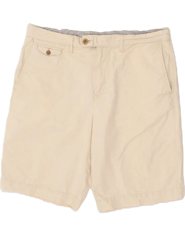 LACOSTE Mens Chino Shorts W34 Large Beige Cotton