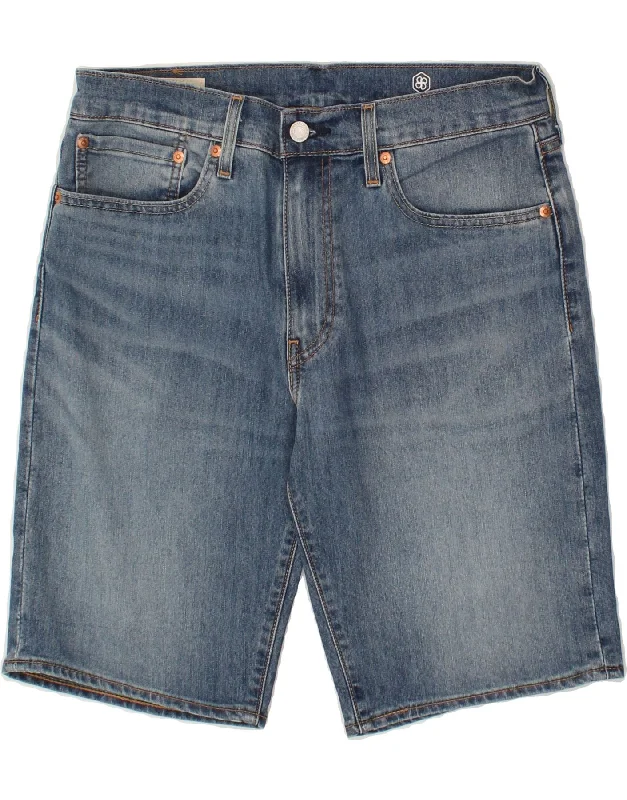 LEVI'S Mens 405 Denim Shorts W32 Medium Blue Cotton