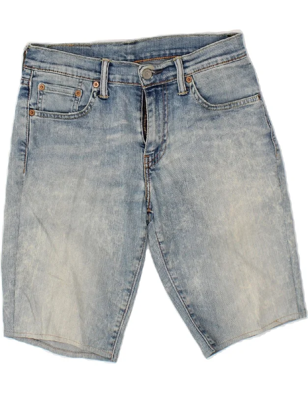 LEVI'S Mens 511 Denim Shorts W29 Small Blue Cotton