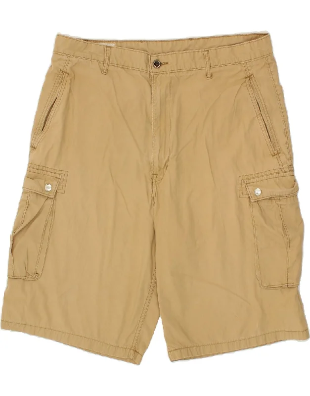 LEVI'S Mens Cargo Shorts W38 XL Beige Cotton