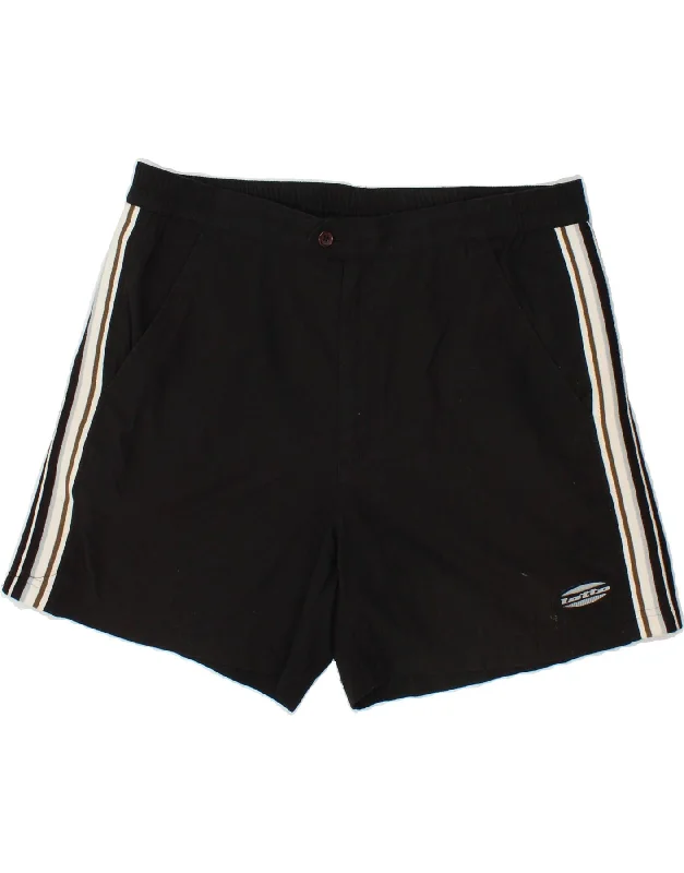 LOTTO Mens Chino Shorts 2XL W36 Black Cotton