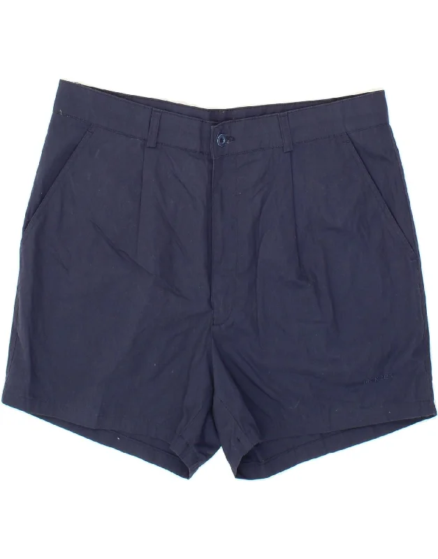 MC KEE'S Mens Pegged Chino Shorts IT 52 XL W38  Navy Blue