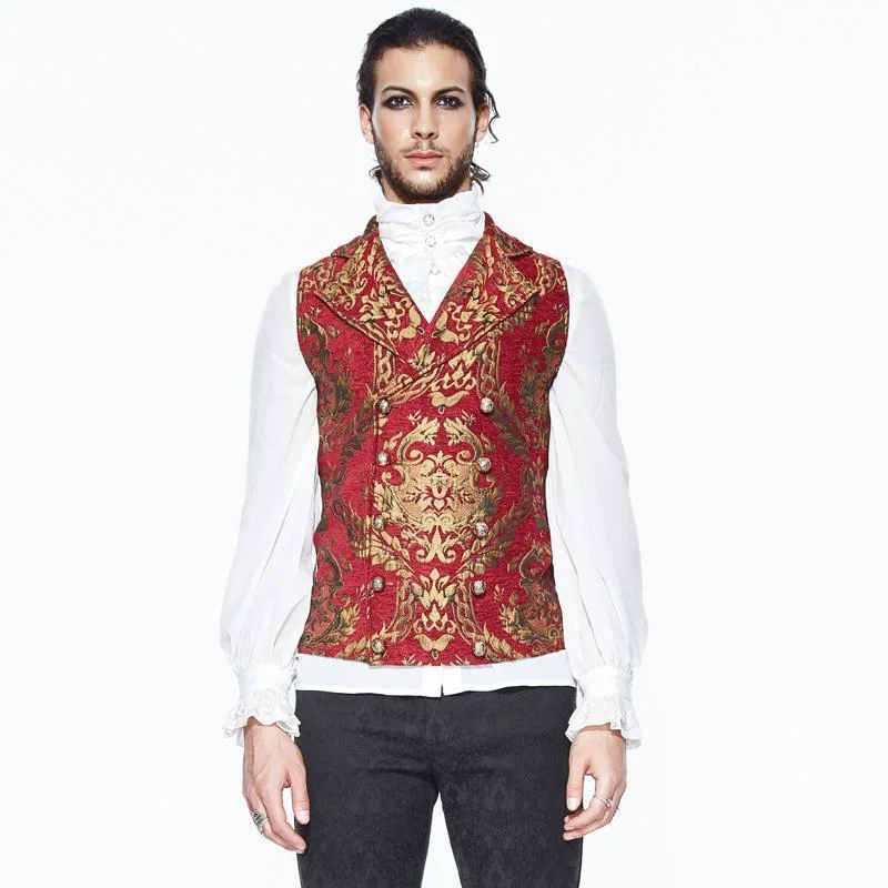 Men's Goth Brocade Vest