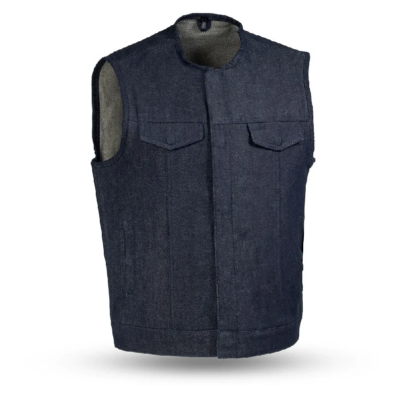 Haywood Men's Motorcycle Denim Vest