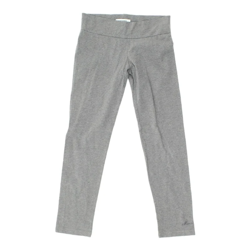 Moschino Girls Grey Cotton Leggings | Vintage High End Activewear Pants