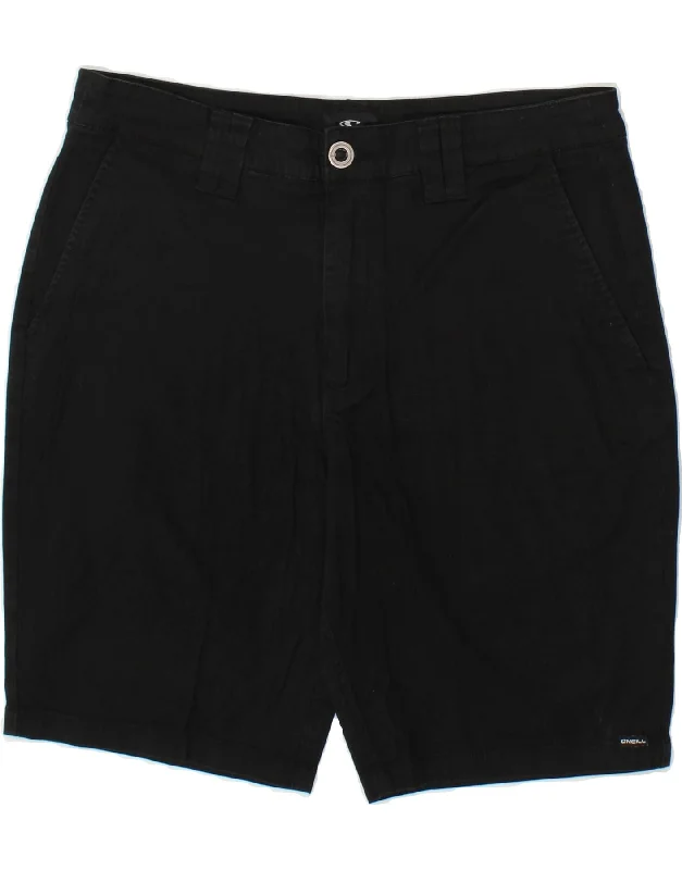 O'NEILL Mens Chino Shorts W32 Medium Black Cotton