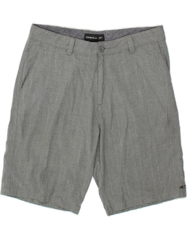 O'NEILL Mens Chino Shorts W34 Large Grey Polyester