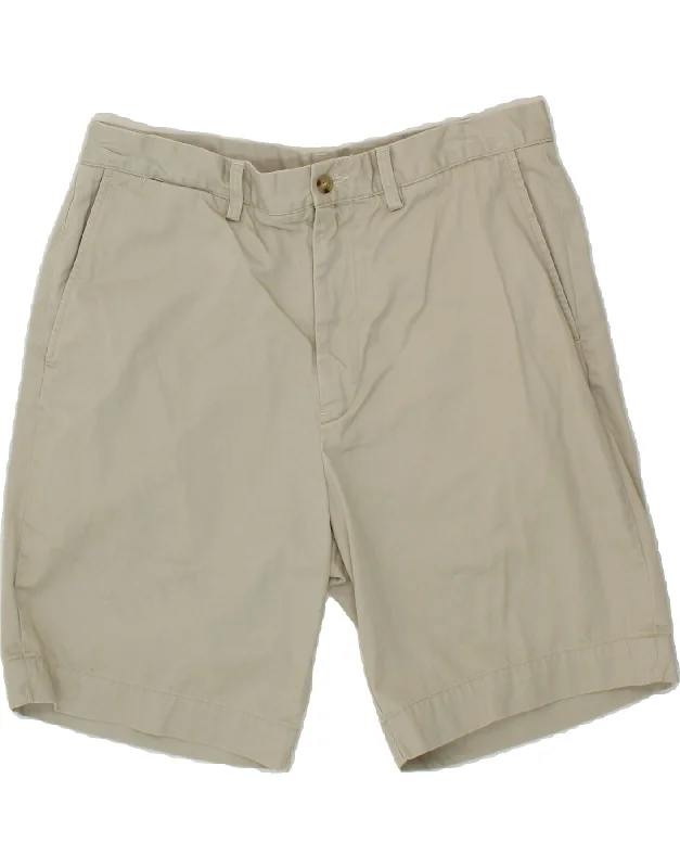 POLO RALPH LAUREN Mens Classic Fit Chino Shorts W34 Large  Beige Cotton