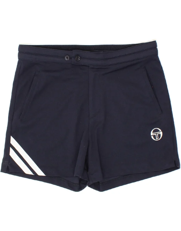 SERGIO TACCHINI Mens Casual Shorts Medium W30 Navy Blue Polyester