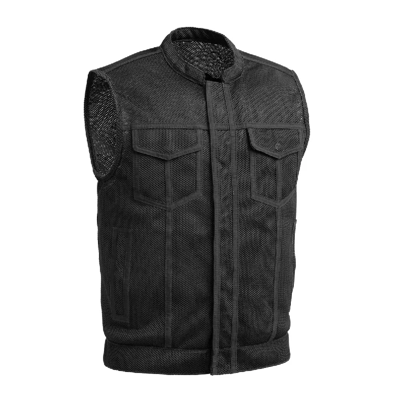 Sharp Shooter Moto Mesh Men's Motorcycle Vest - Extreme Biker Leather