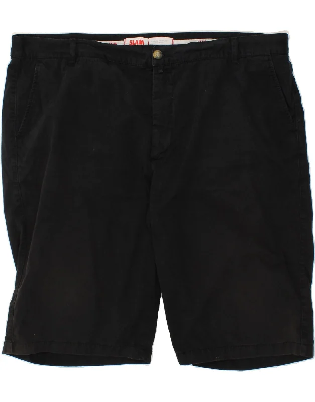 SLAM Mens Chino Shorts W42 2XL Navy Blue