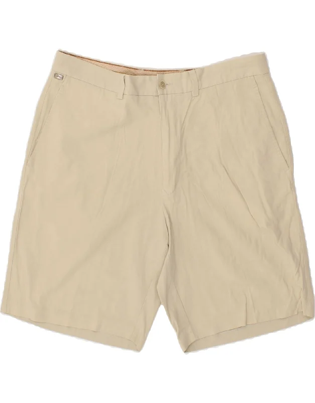 TOMMY BAHAMA Mens Chino Shorts W34 Large  Beige Silk