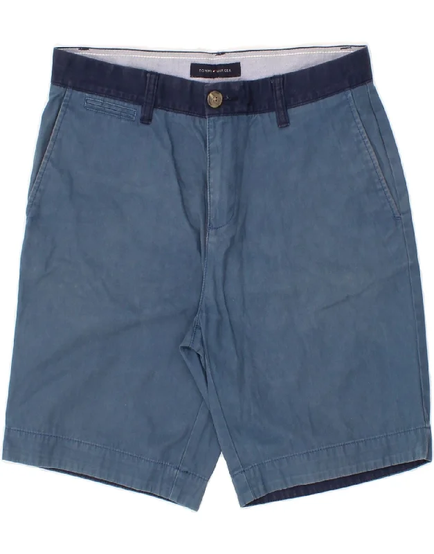 TOMMY HILFIGER Mens Chino Shorts W30 Medium Blue Cotton