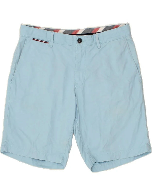 TOMMY HILFIGER Mens Chino Shorts W34 Large Blue Cotton