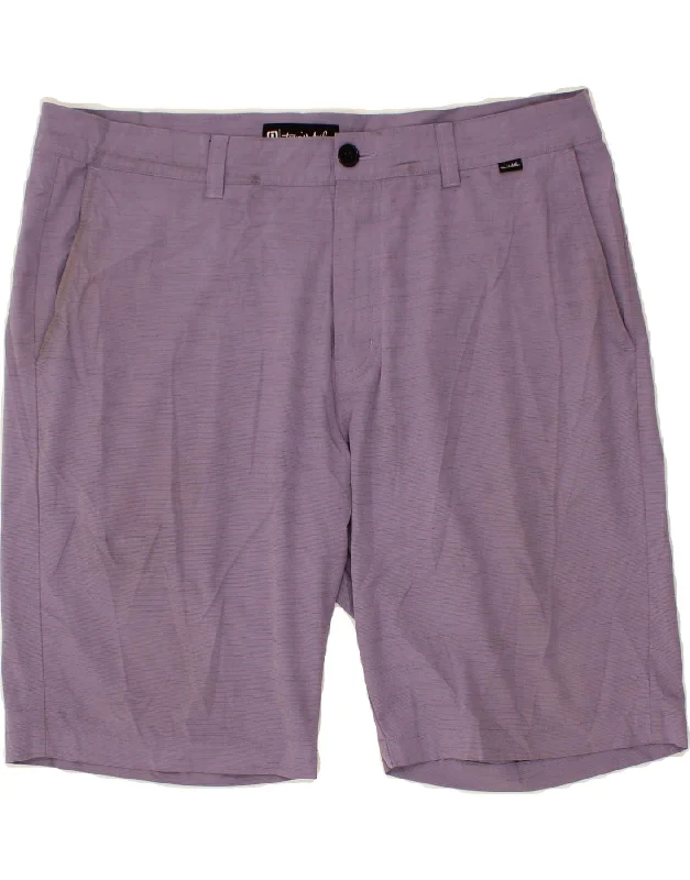 TRAVIS MATHEW Mens Chino Shorts W38 XL Purple Polyester