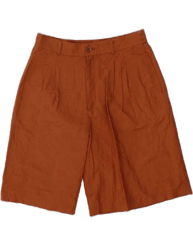 VINTAGE Mens High Waist Pegged Casual Shorts W34 Large  Brown