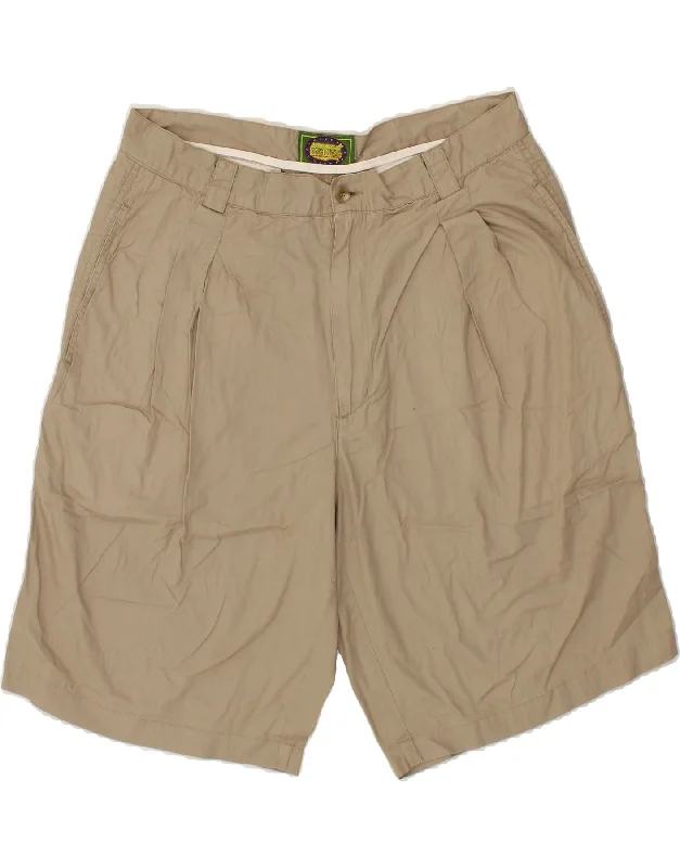 VINTAGE Mens Pegged Chino Shorts IT 50 Large W34  Beige