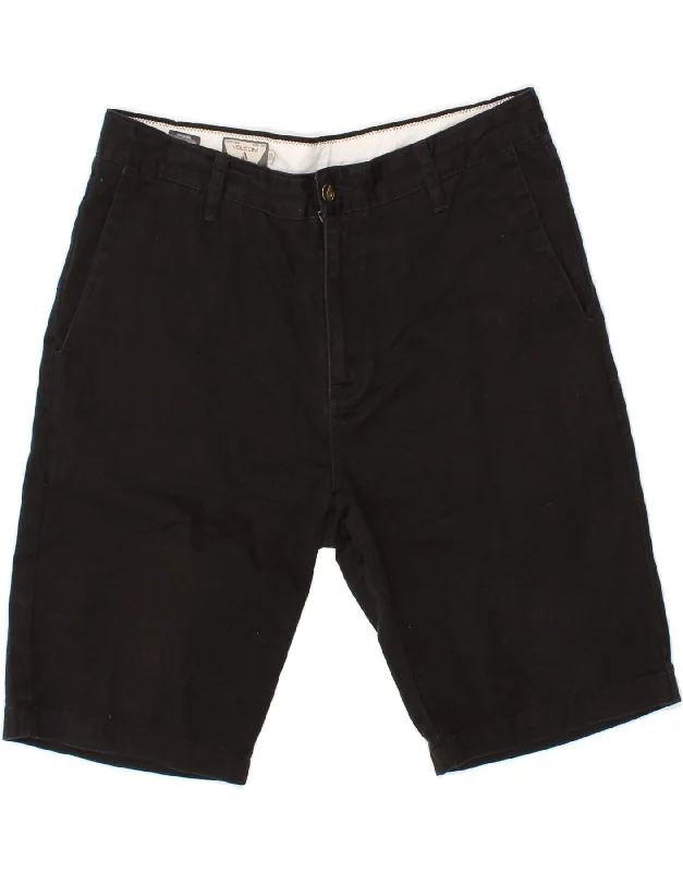 VOLCOM Mens Chino Shorts W32 Medium Black Cotton