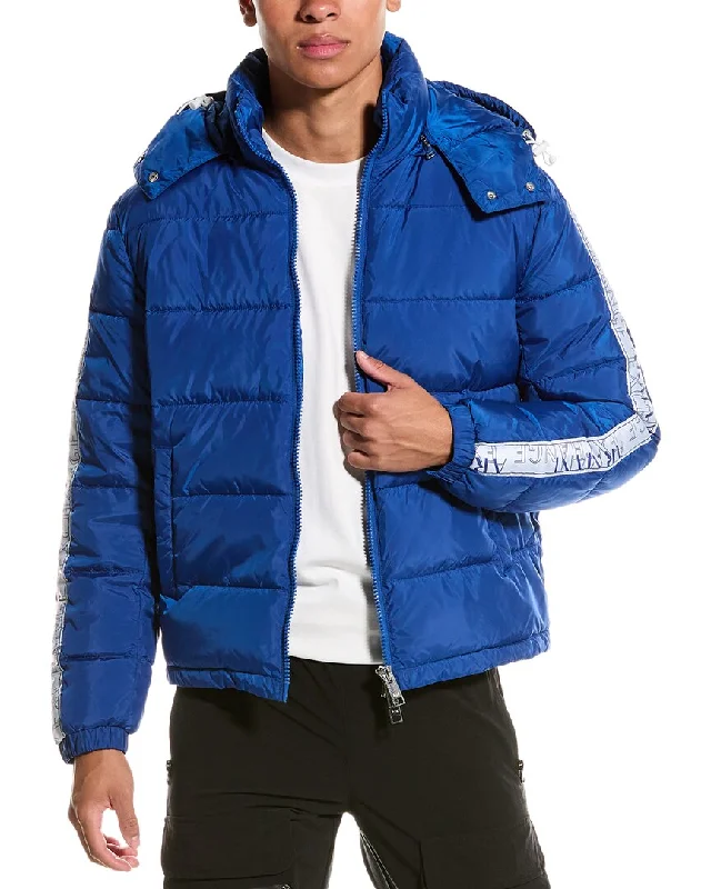 Armani Exchange Logo Tape Puffer Coat