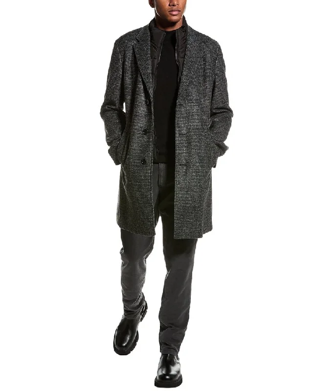 BOSS Hugo Boss Hyde Wool-Blend Peacoat