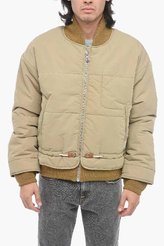 Diesel Quilted W-SPLEAK Bomber with Contrasting Cuffs