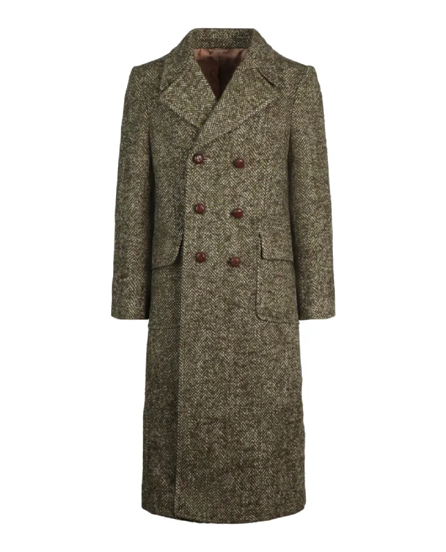 Double Breasted Wool-Blend Coat