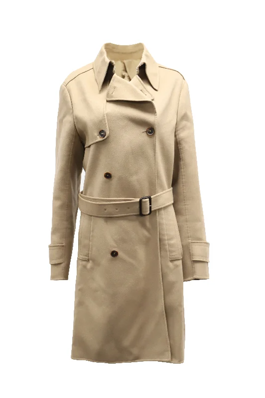 Hugo Boss Trench Coat in Beige Cashmere