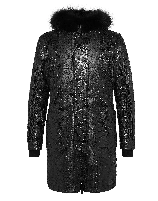 Long Coat Pyton Zipped