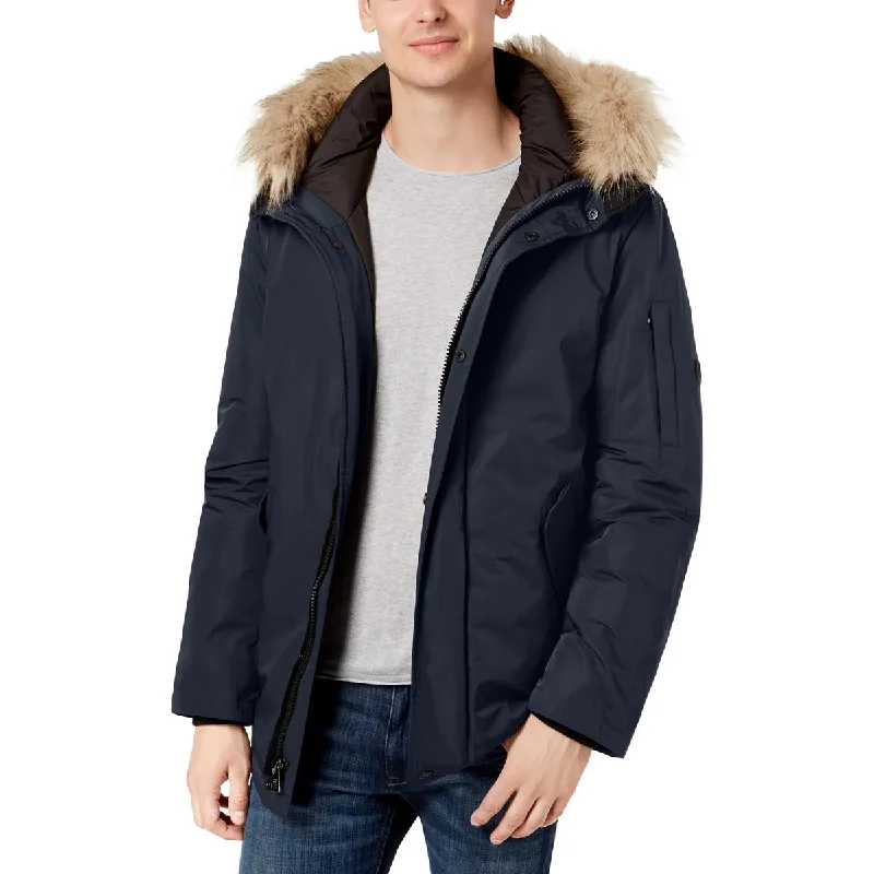 Mens Snorkel Polyester Parka Coat